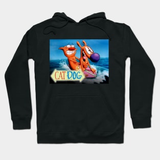 Cat Dog Surfmania Hoodie